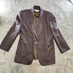 Women's Vintage 1990's Jones New York Gray Blazer Size 16W Pure Wool